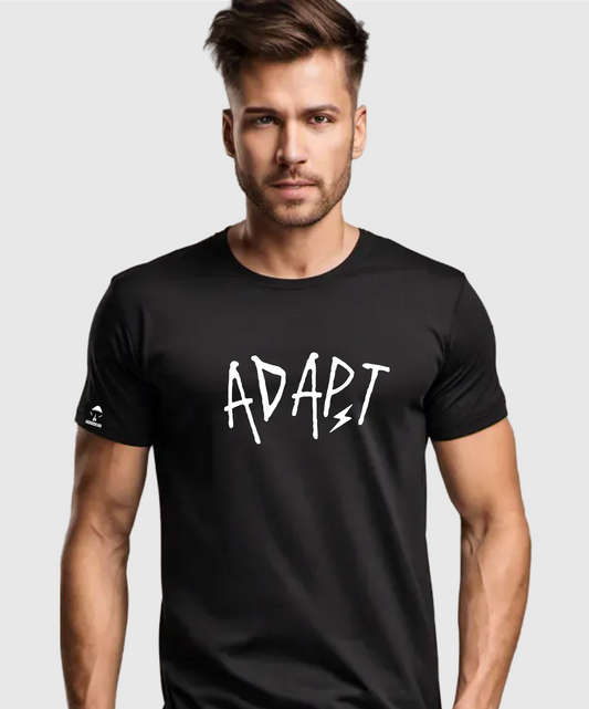 ADAPT Center Logo Black T-Shirt - Adult Streetwear Collection