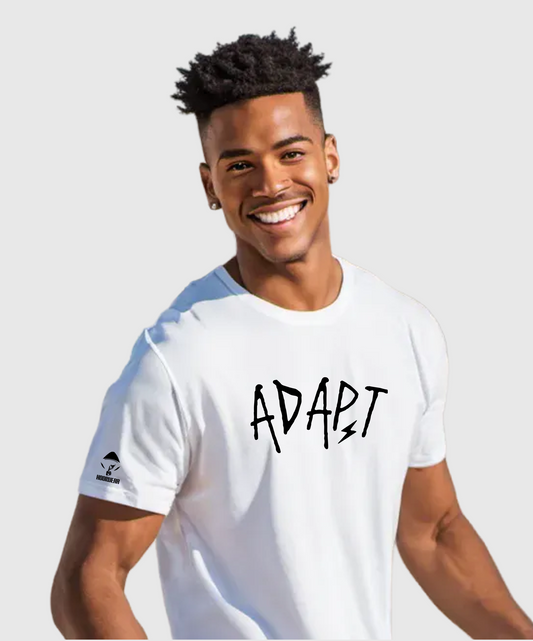 ADAPT Center Logo White T-Shirt - Adult Streetwear Collection