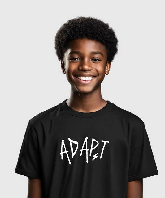 ADAPT Center Logo Black T-Shirt - Adult Streetwear Collection