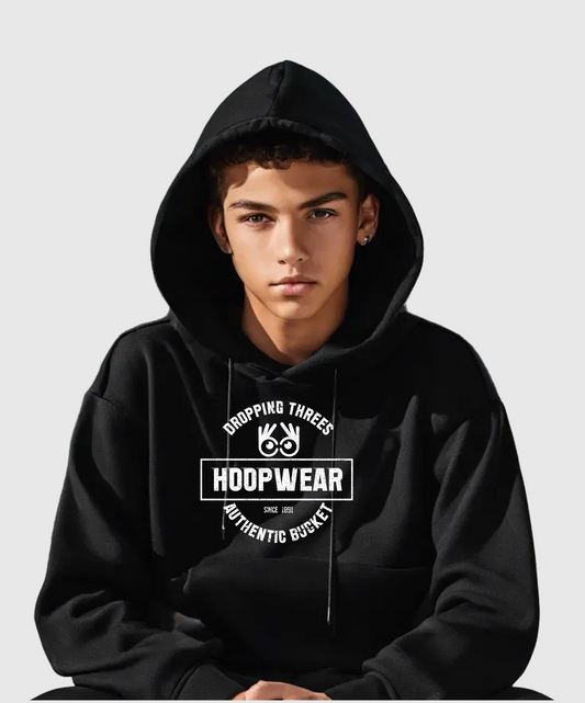 Dropping Threes Authentic Bucket Hoodie (Black)