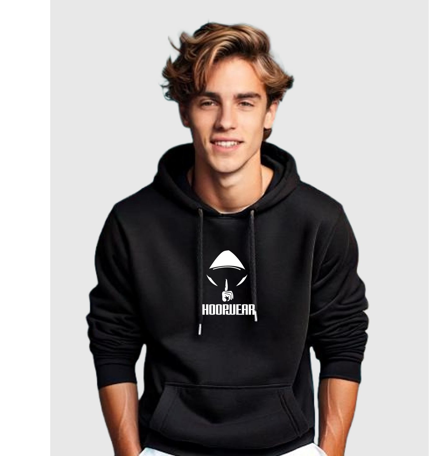 Shhhh Logo Hoodie (Black)