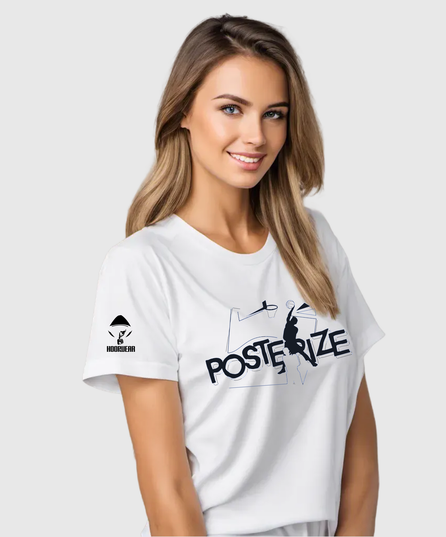 Posterize T-Shirt (White, Womens)